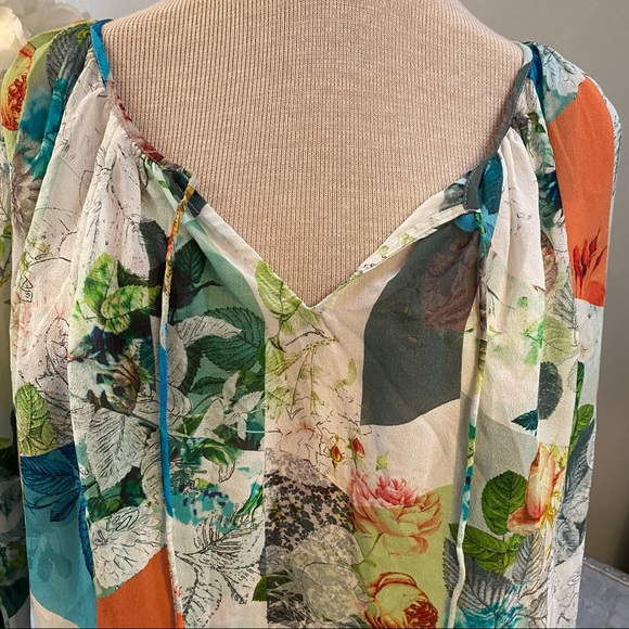 Anthropologie Leifsdottir abstract peasant blouse - Picture 5 of 8